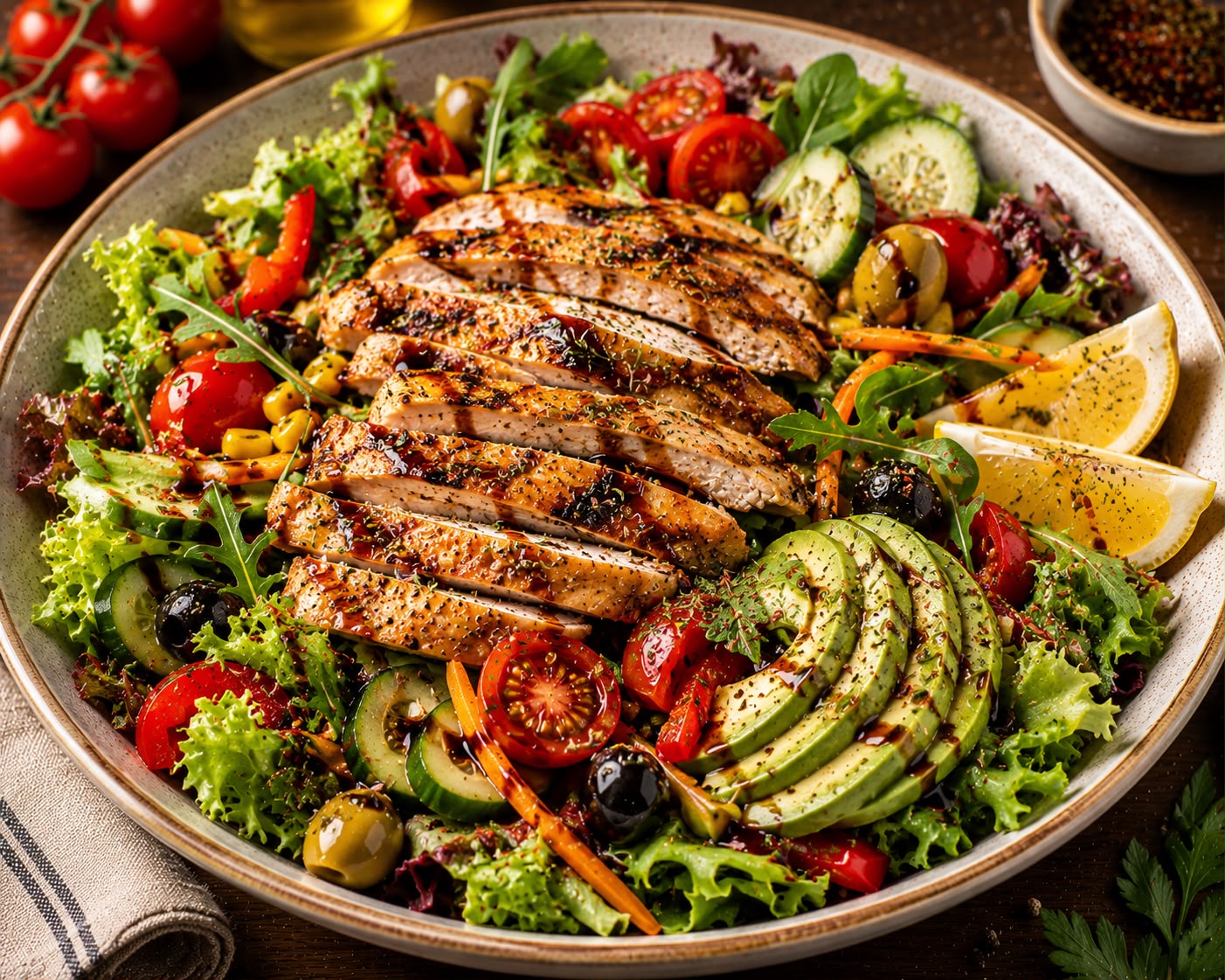 IZGARA TAVUKLU SALATA