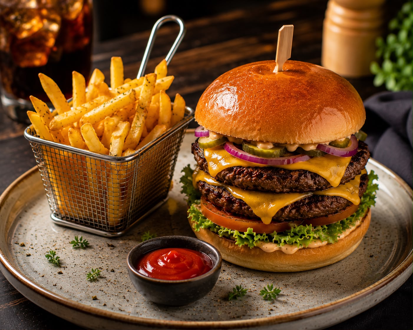 DOUBLE CHEES BURGER